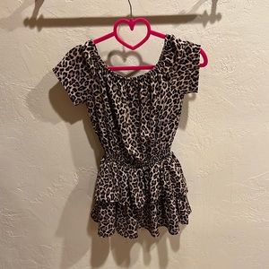 Girls Cheetah Print Dress